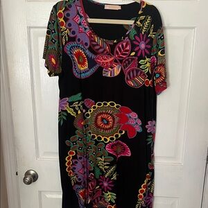 Colorful Floral Women's Dress